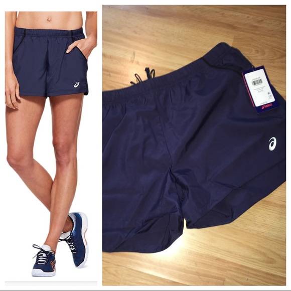 Asics Pants - NWT ASICS Womens Woven Practice Shorts Blue XLarge